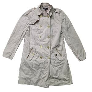 Forever 21 Trench Coat Women’s Large Beige Cotton Shell